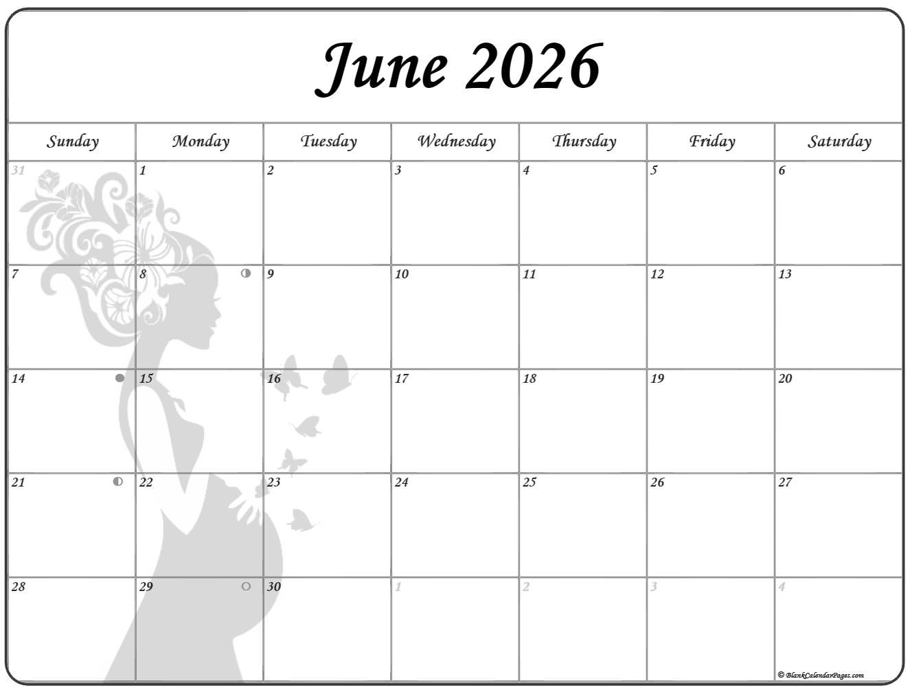 Collection Of June 2026 Photo Calendars With Image Filters Collection Of June 2026 Photo Calendars With Image Filters