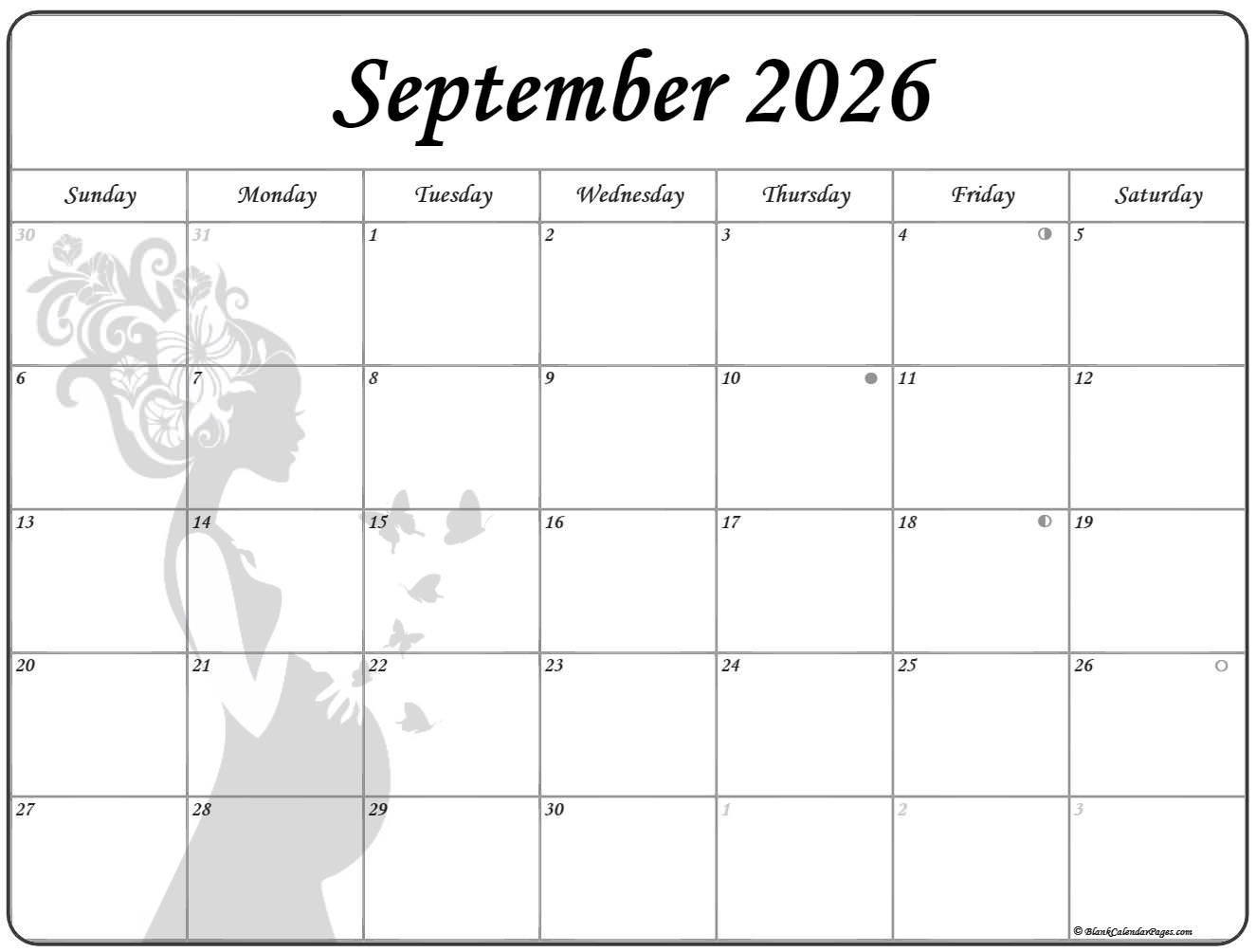 Collection Of September 2026 Photo Calendars With Image Filters 