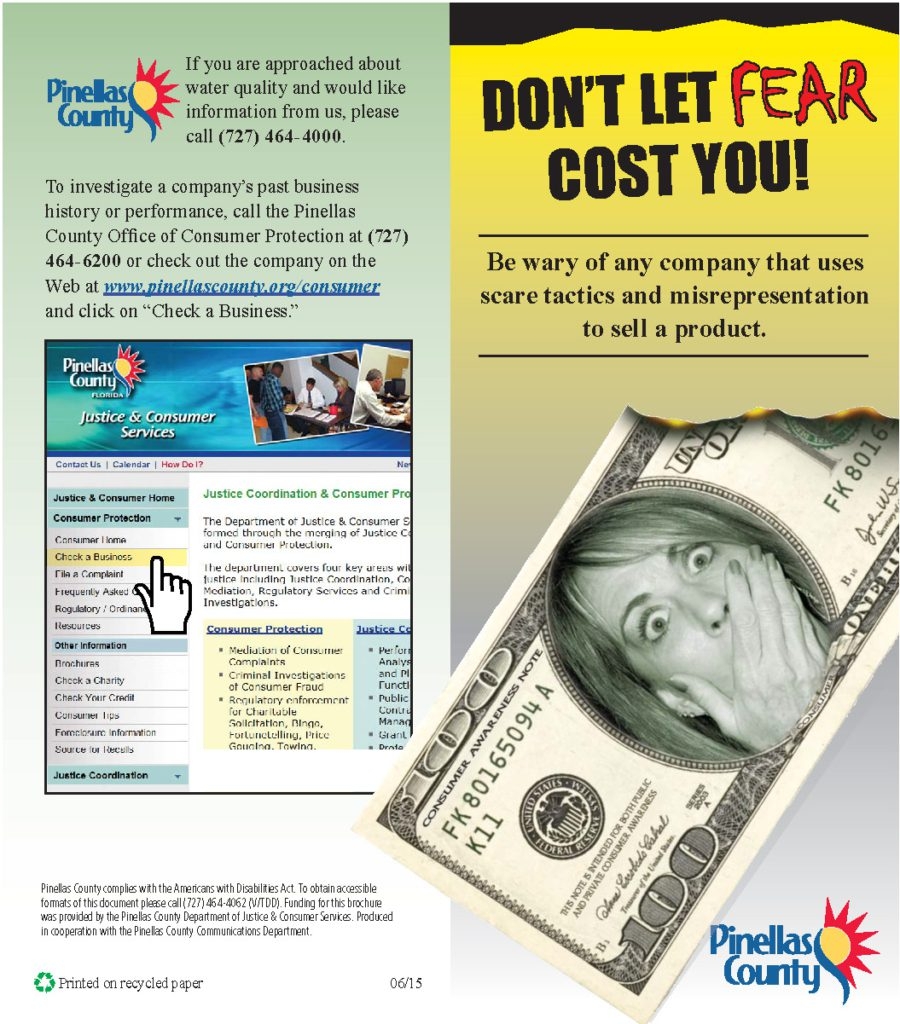 Consumer Protection Printable Brochures Pinellas County