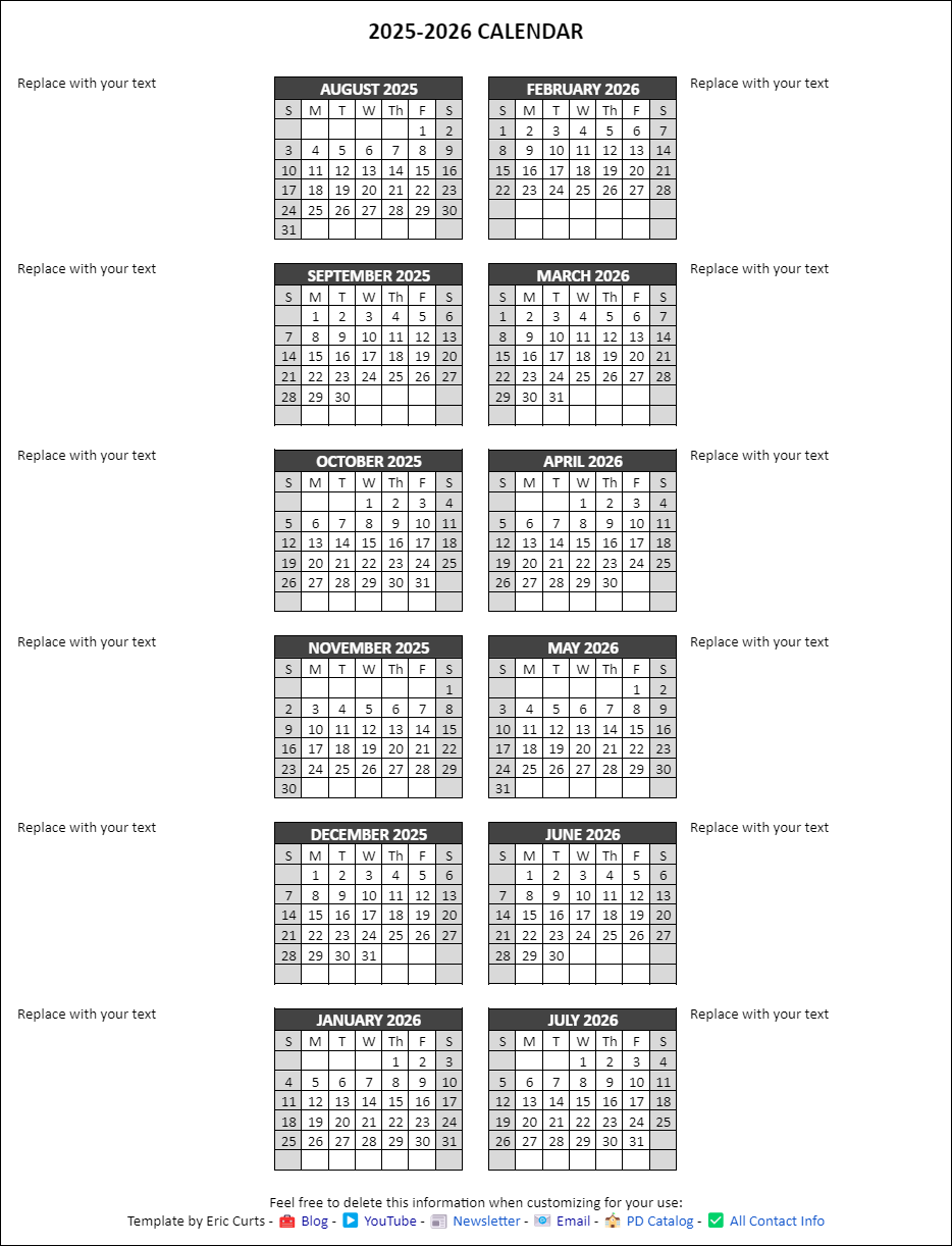 Control Alt Achieve Google Docs Calendar Templates For The 2025 2026 School Year Control Alt Achieve Google Docs Calendar Templates For The 2025 2026 School Year