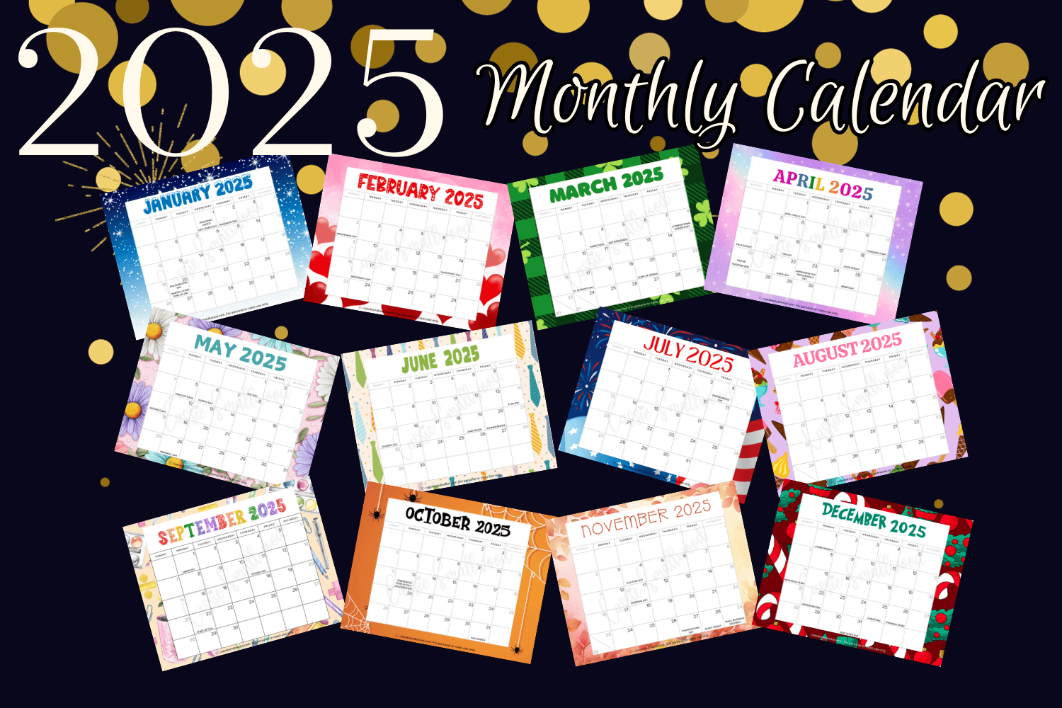 Free Printable Calendar 2025 For Vacation Tracking