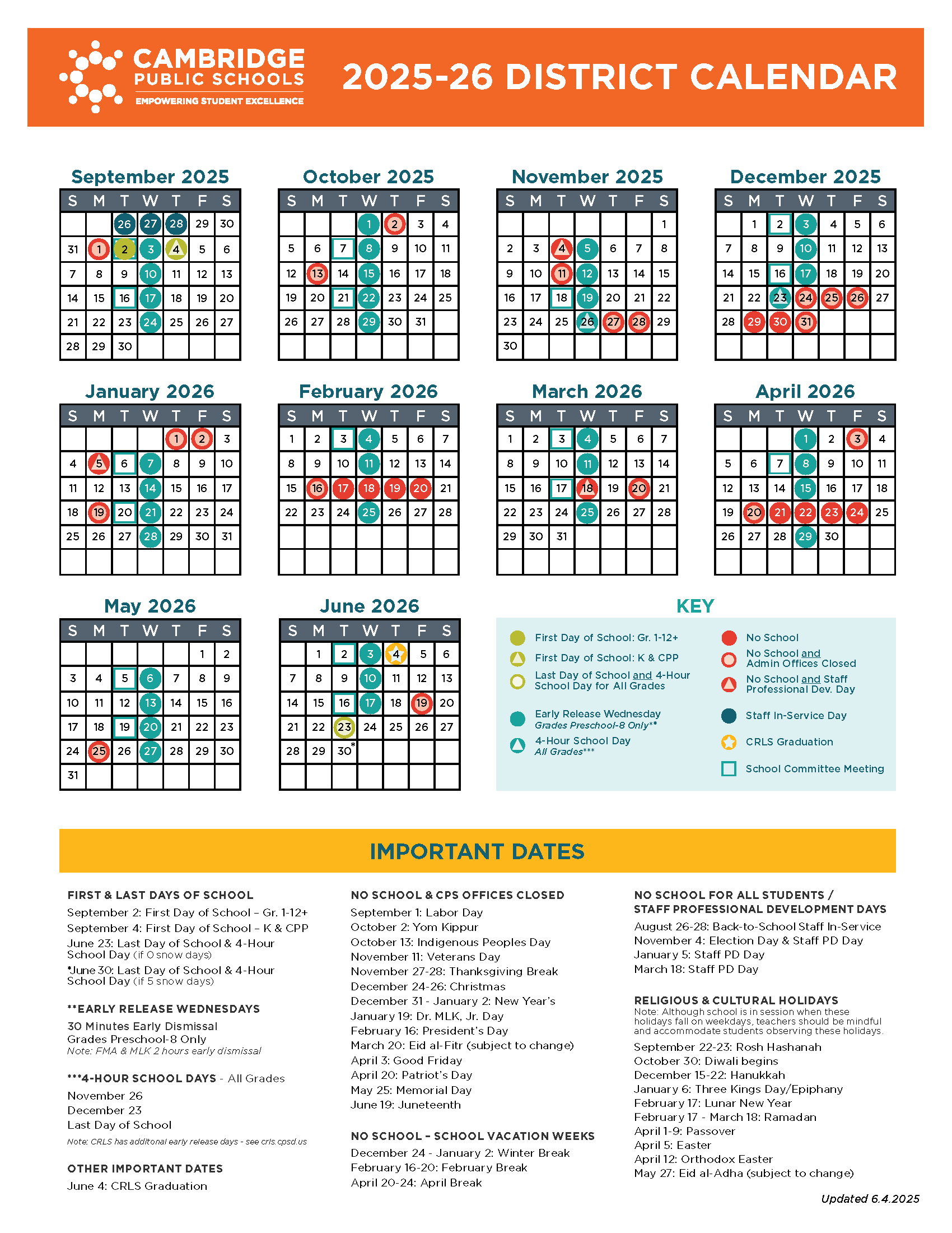 Wisconsin Second Jurisdictional Calendar For 2025 Printable