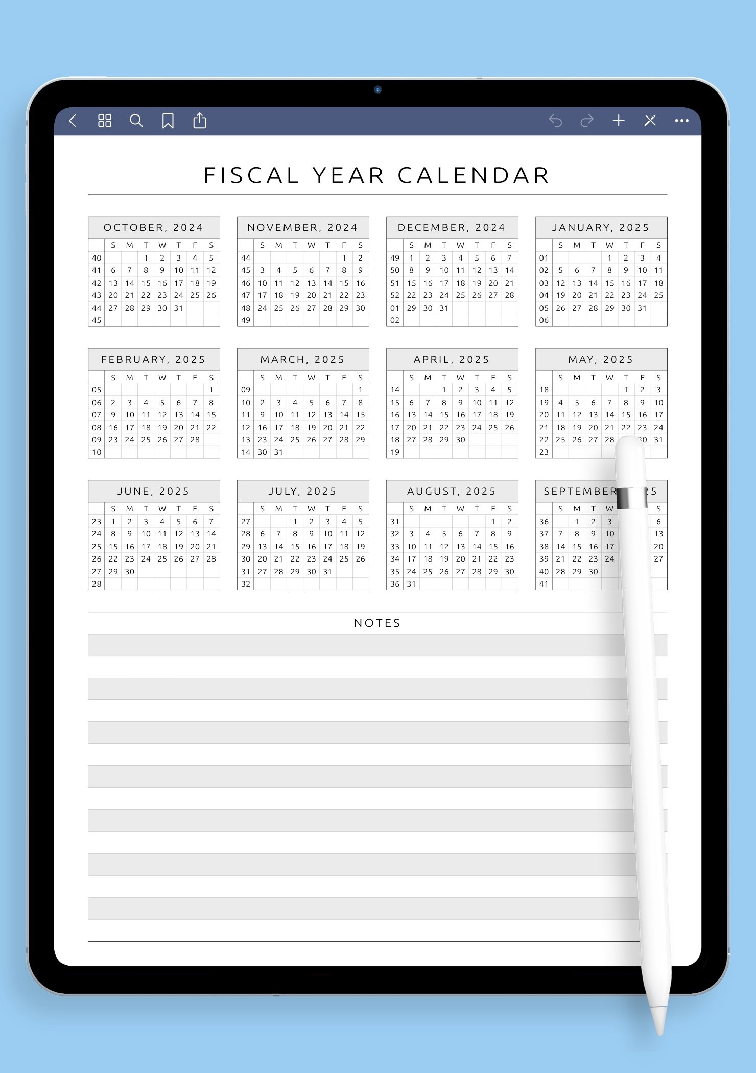 Printable 5 Year Calendar Printable
