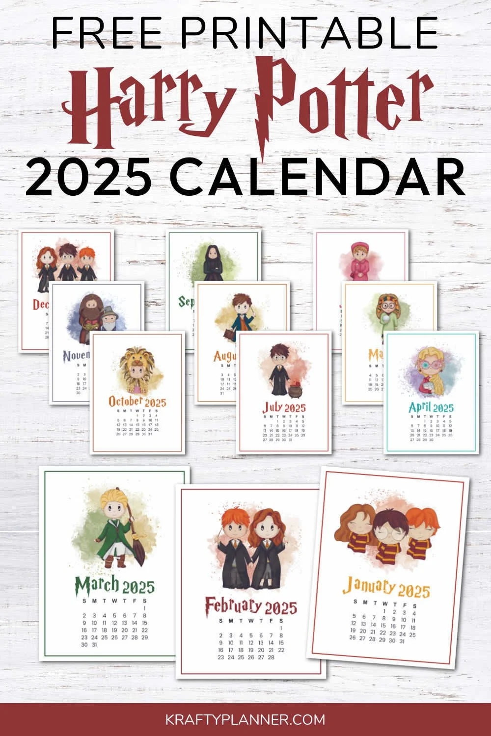 Free 2025 Harry Potter Wall Calendar Krafty Planner Free 2025 Harry Potter Wall Calendar Krafty Planner