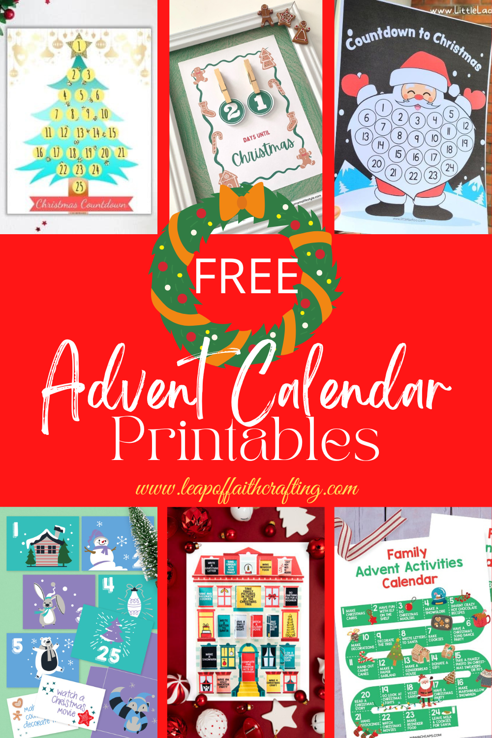 FREE Advent Calendar Printable 20 Ideas To Print Now Leap Of Faith Crafting