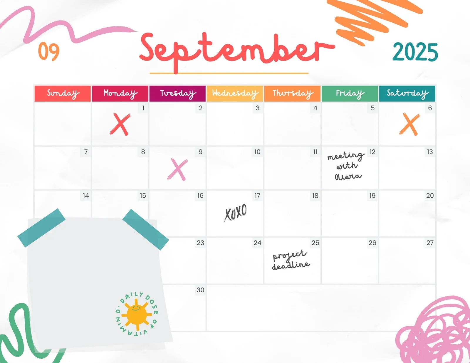 Printable Calendar With Holidays September 2025