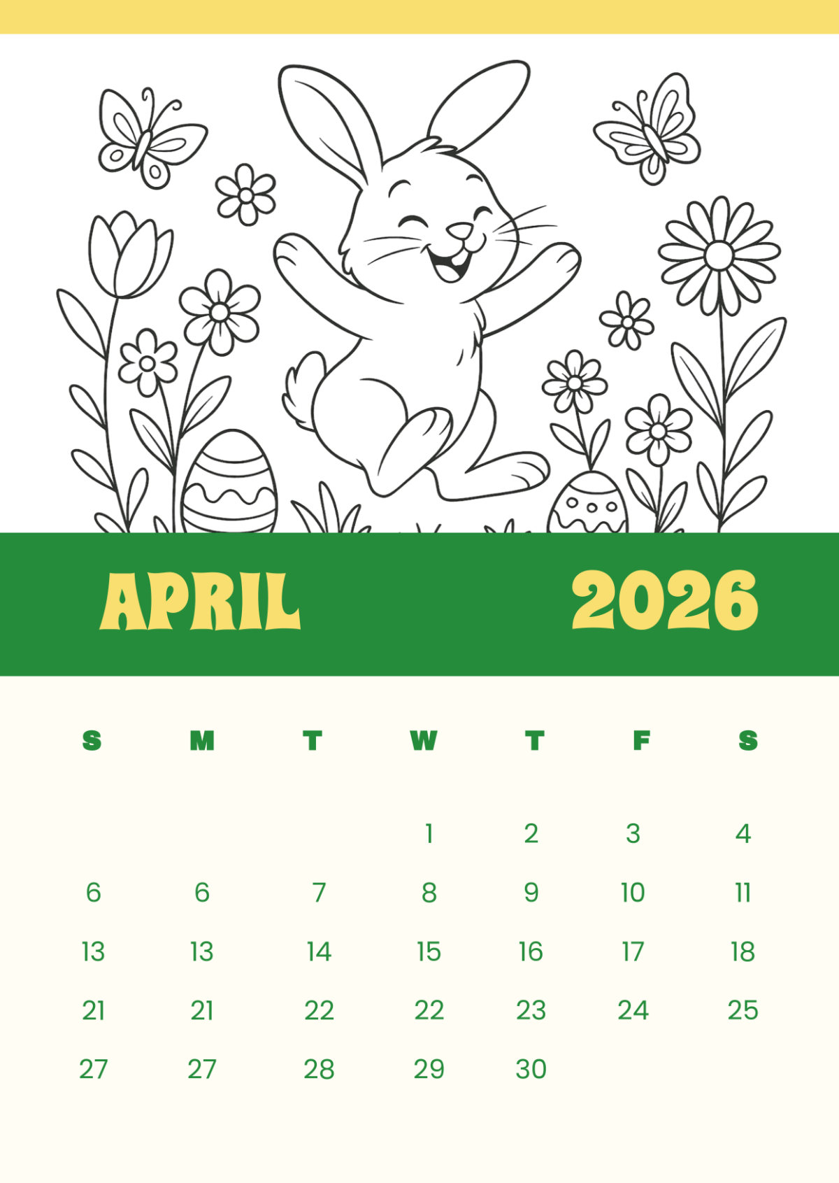 Free April 2025 Monday Start Calendar Template To Edit Online