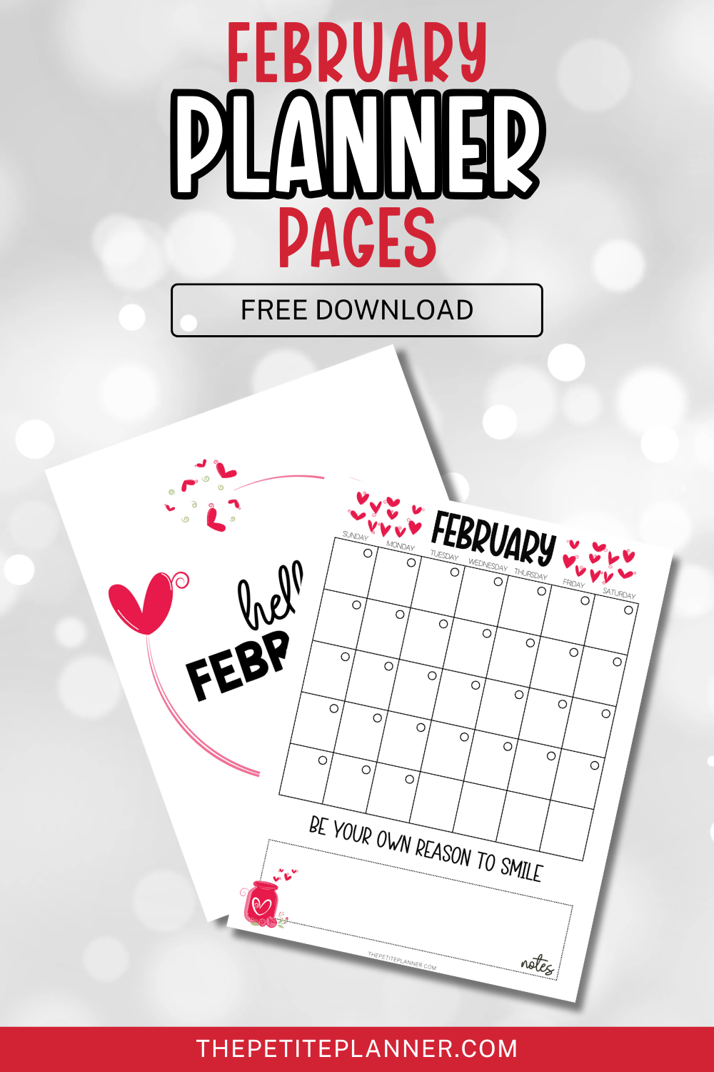 February Printable Calendar