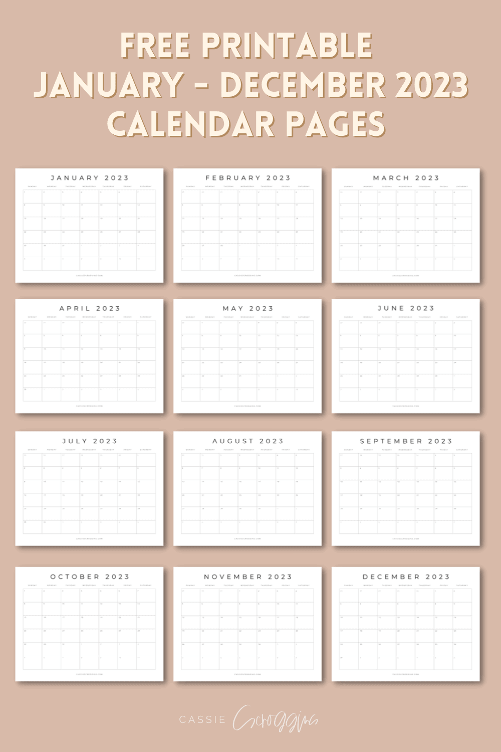 Dec Jan Calendar Printable