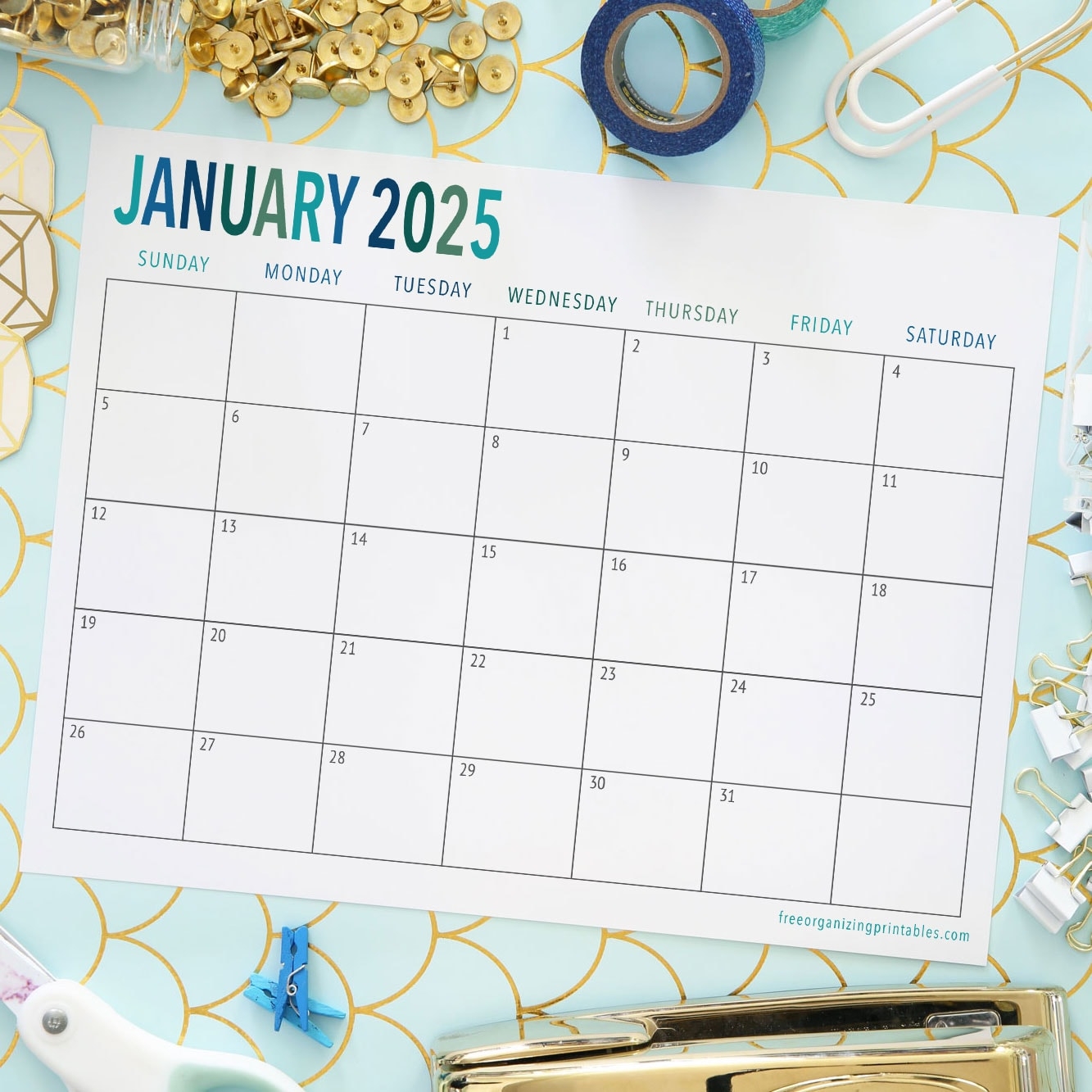 Downloadable Free Printable 2025 Calendar With Holidays