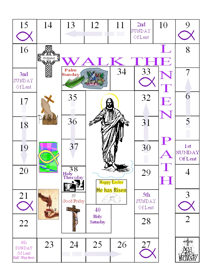 Lenten Calendar Printable 2025