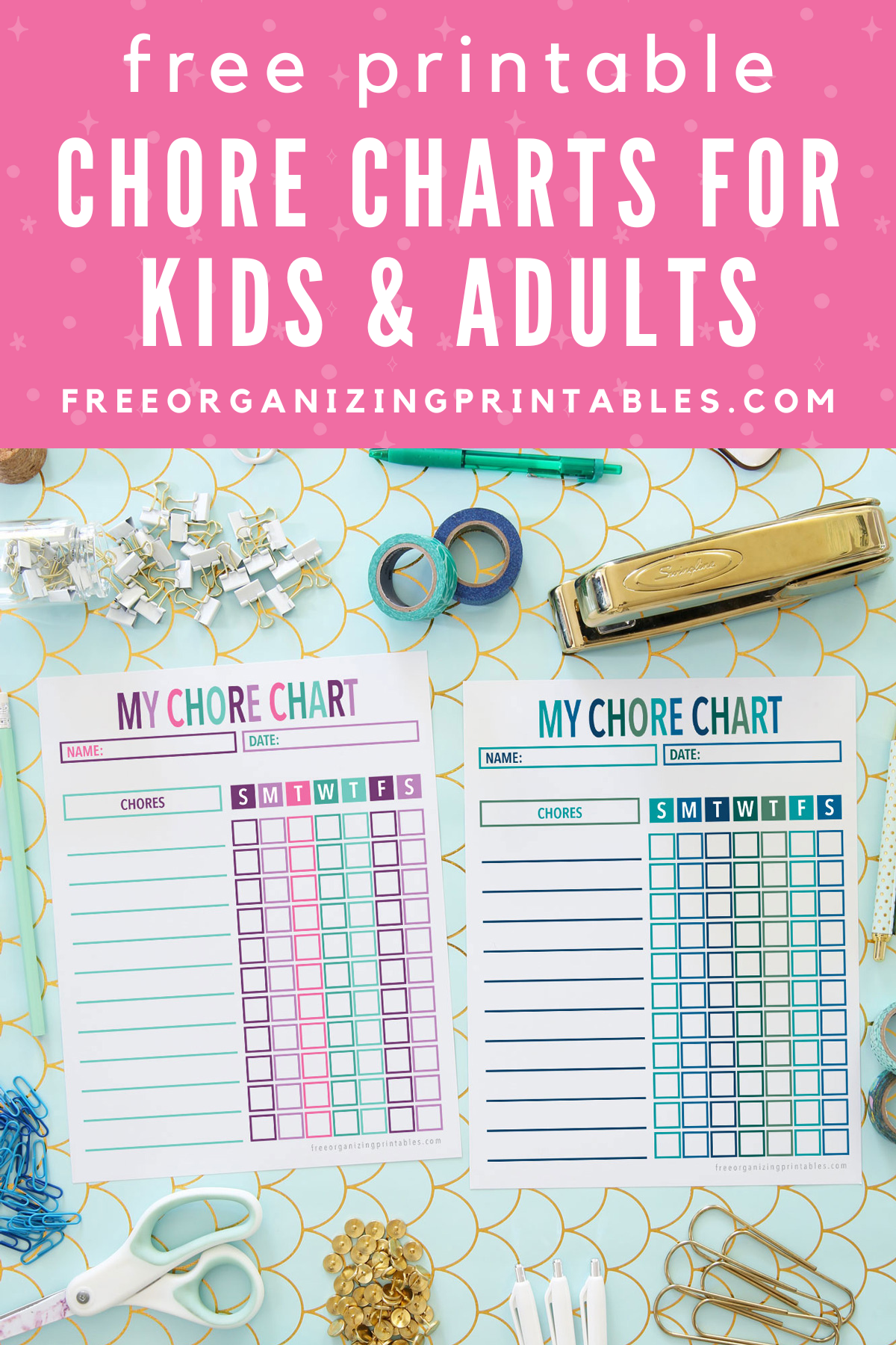 Printable Chore Calendar