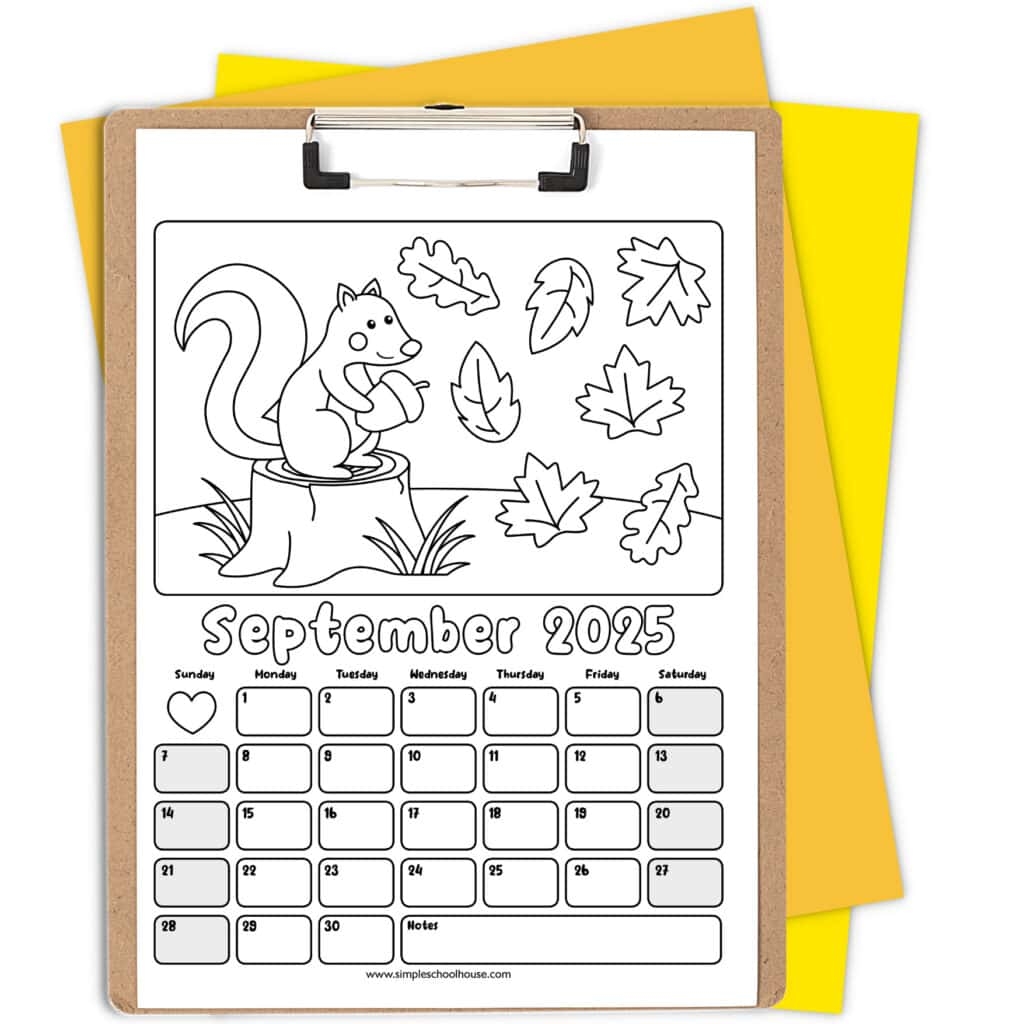 Free Printable Coloring Calendar For Kids In 2025 Mindfulmazing