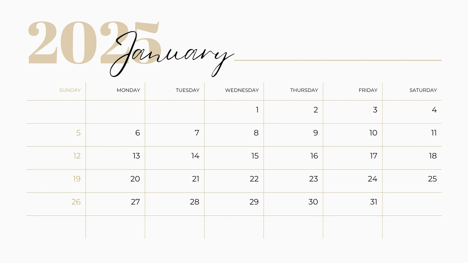 Monthly Calendar Printable 2025 Pdf Free