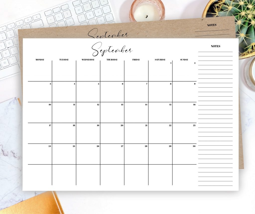 FREE PRINTABLE Dated Monthly Planner Simply Notebooks
