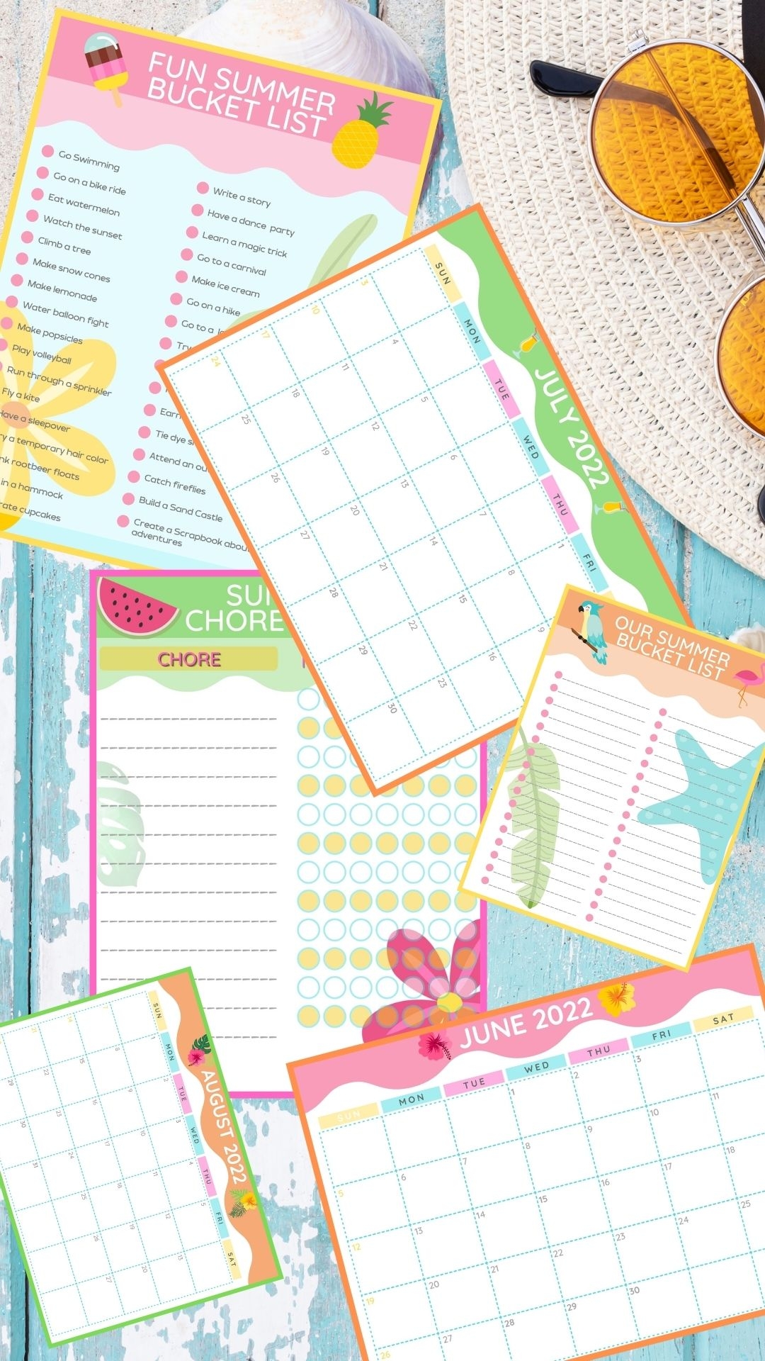 Free Printable Summer Calendar 2022 Life Is Sweeter By Design