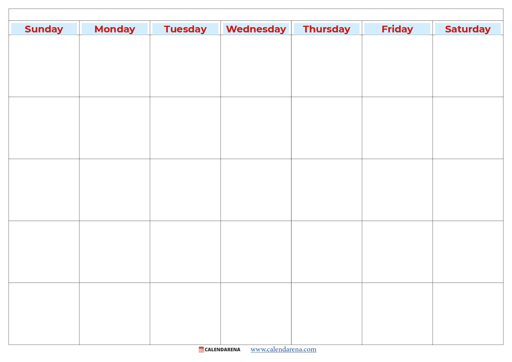 Get Organized With Free Blank Calendar Printable PDFs