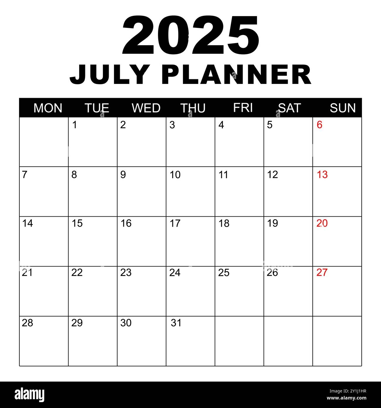 Printable Calendar For July 2025