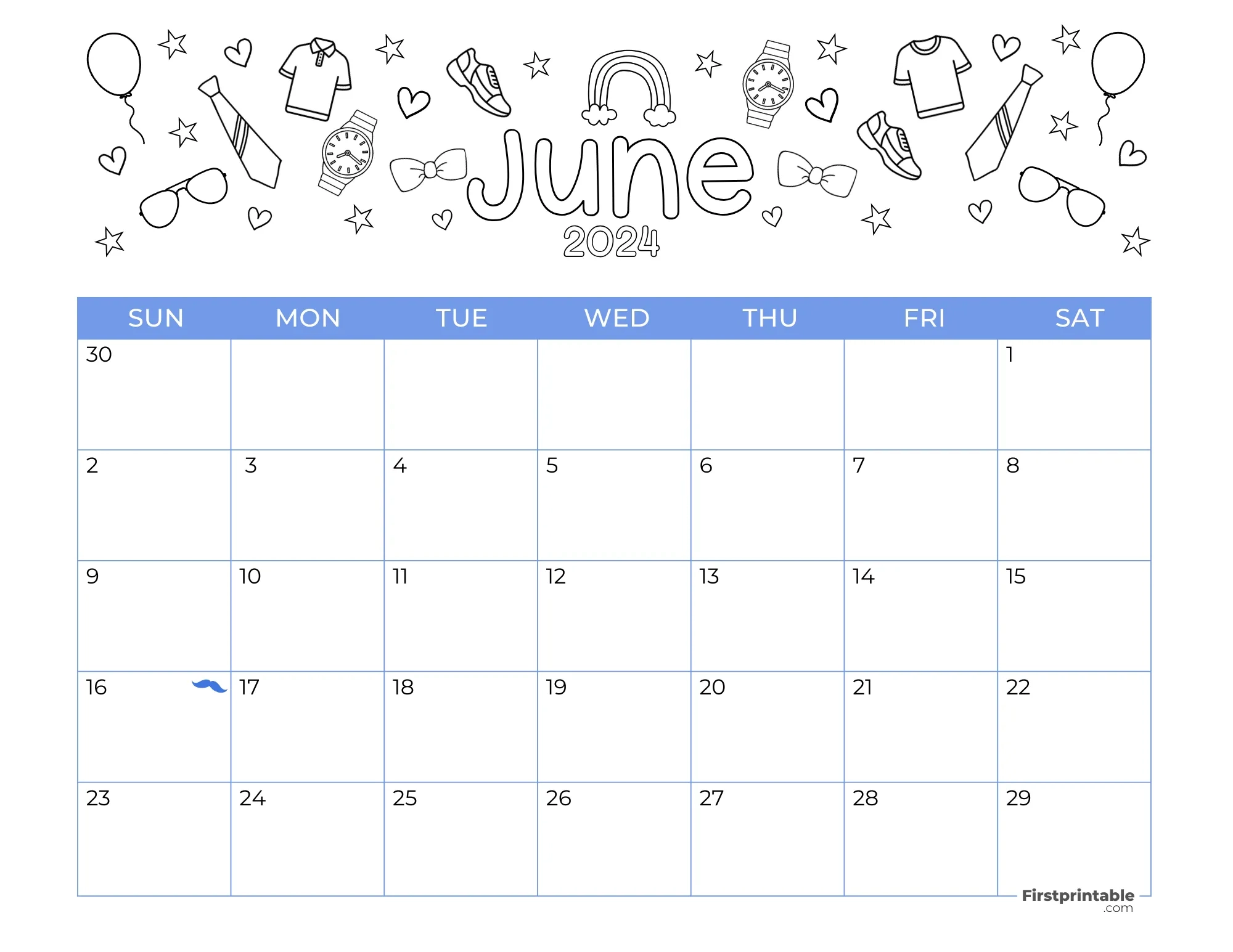 June 2024 Calendars 40 Free Printable PDF