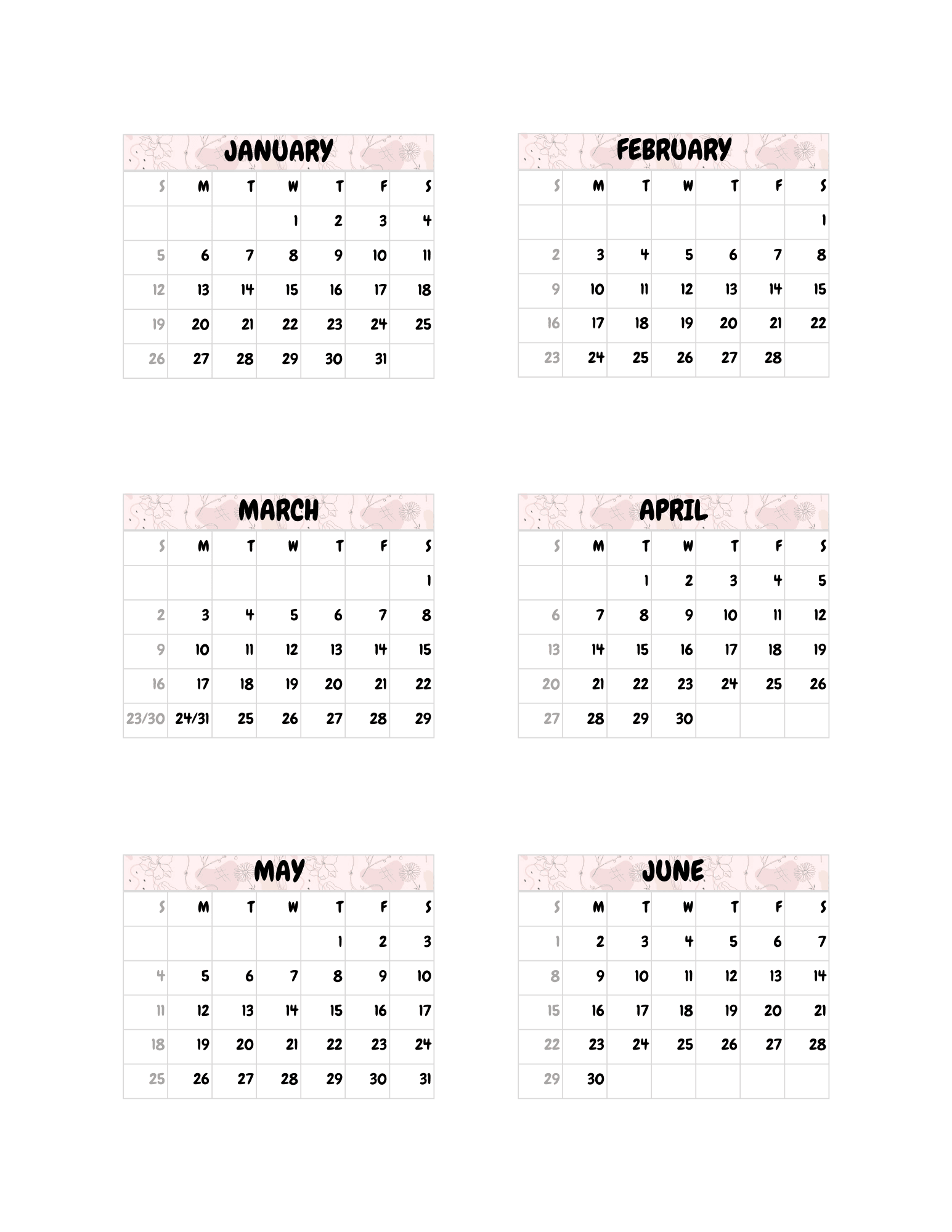 magnetic mini calendar 2025 template by prettyprintersbymarj raket ph