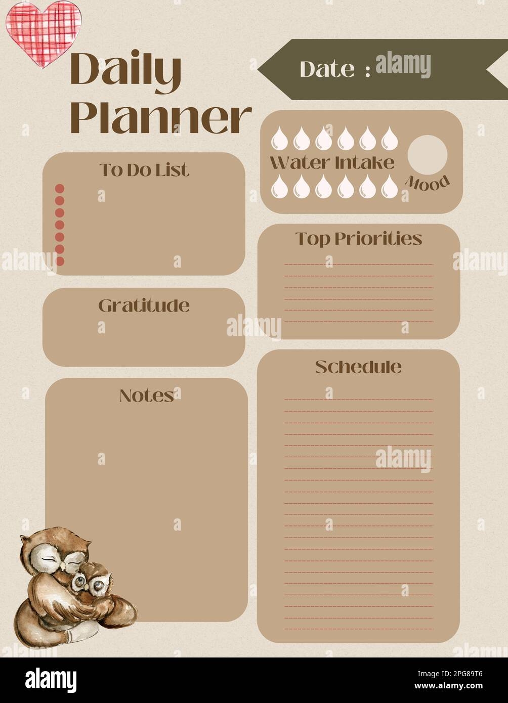Minimalistic Planners Daily Weely Monthly Annual Wall Calendar Planner Template Week Starts On Monday Clear And Simple Printable To Do List Stock Photo Alamy