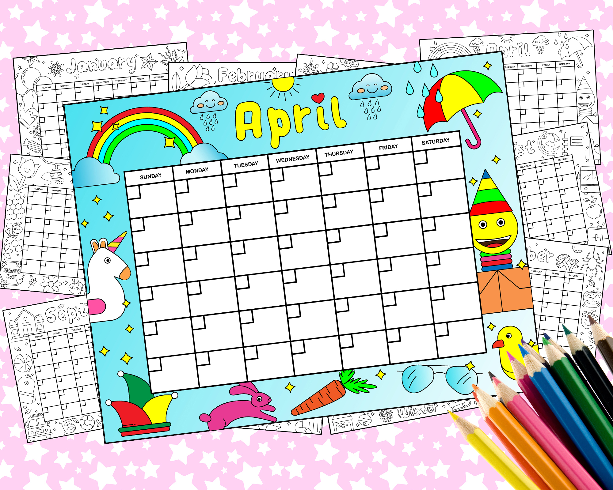 Blank Perpetual Calendar Printable