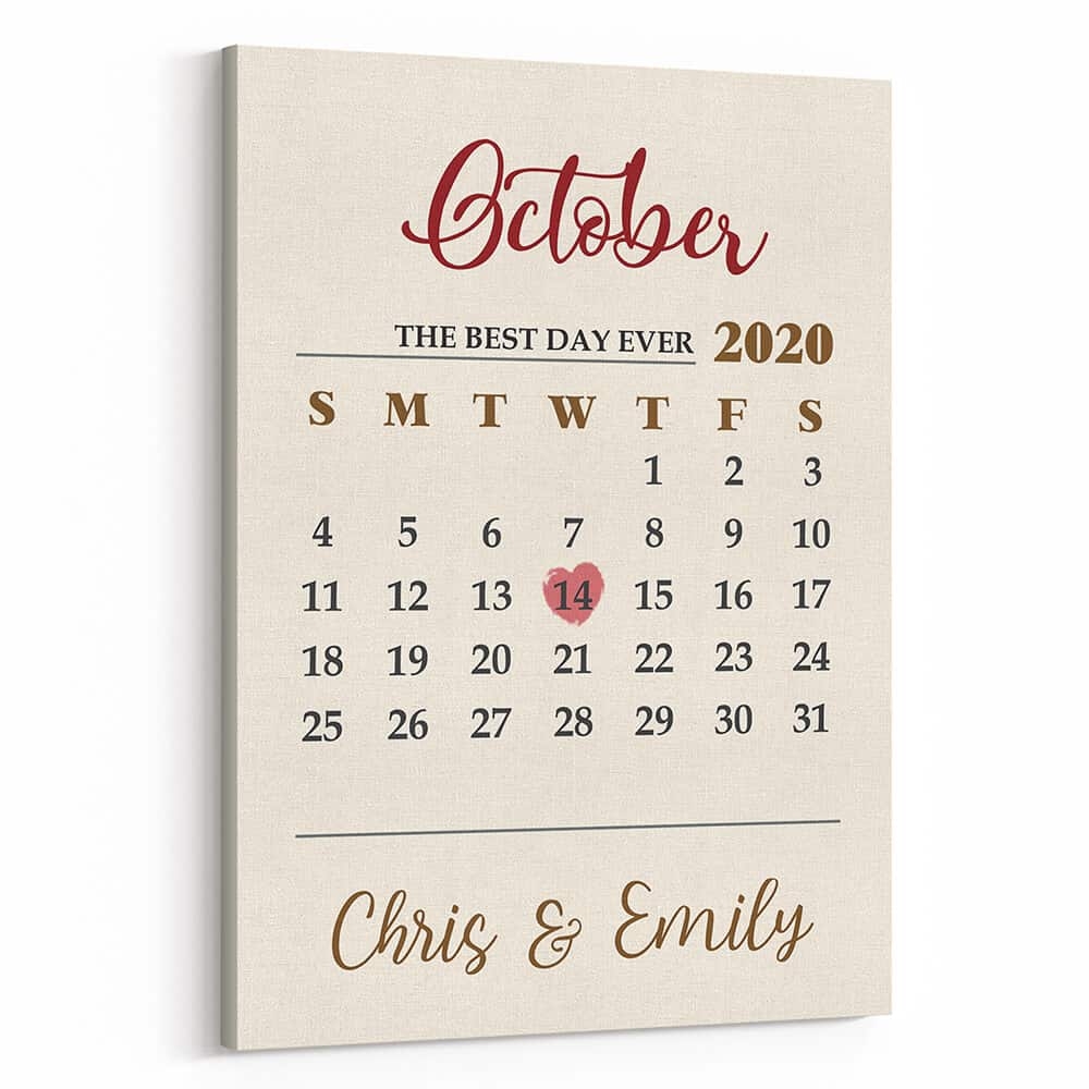 Custom Date Printable Calendar