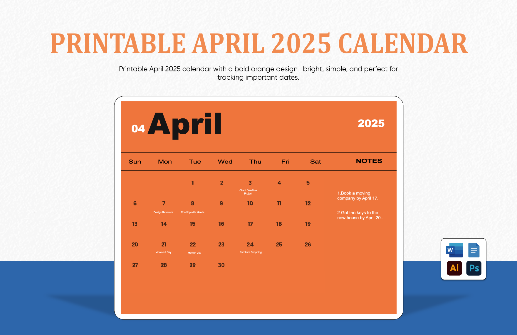 Free Printable 2025 Monthly Calendar Template Word Free Printable 2025 Monthly Calendar Template Word