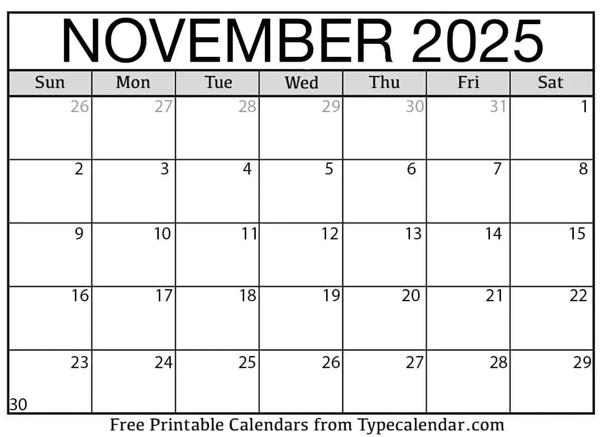Printable Calendar Templates For 2025 And More