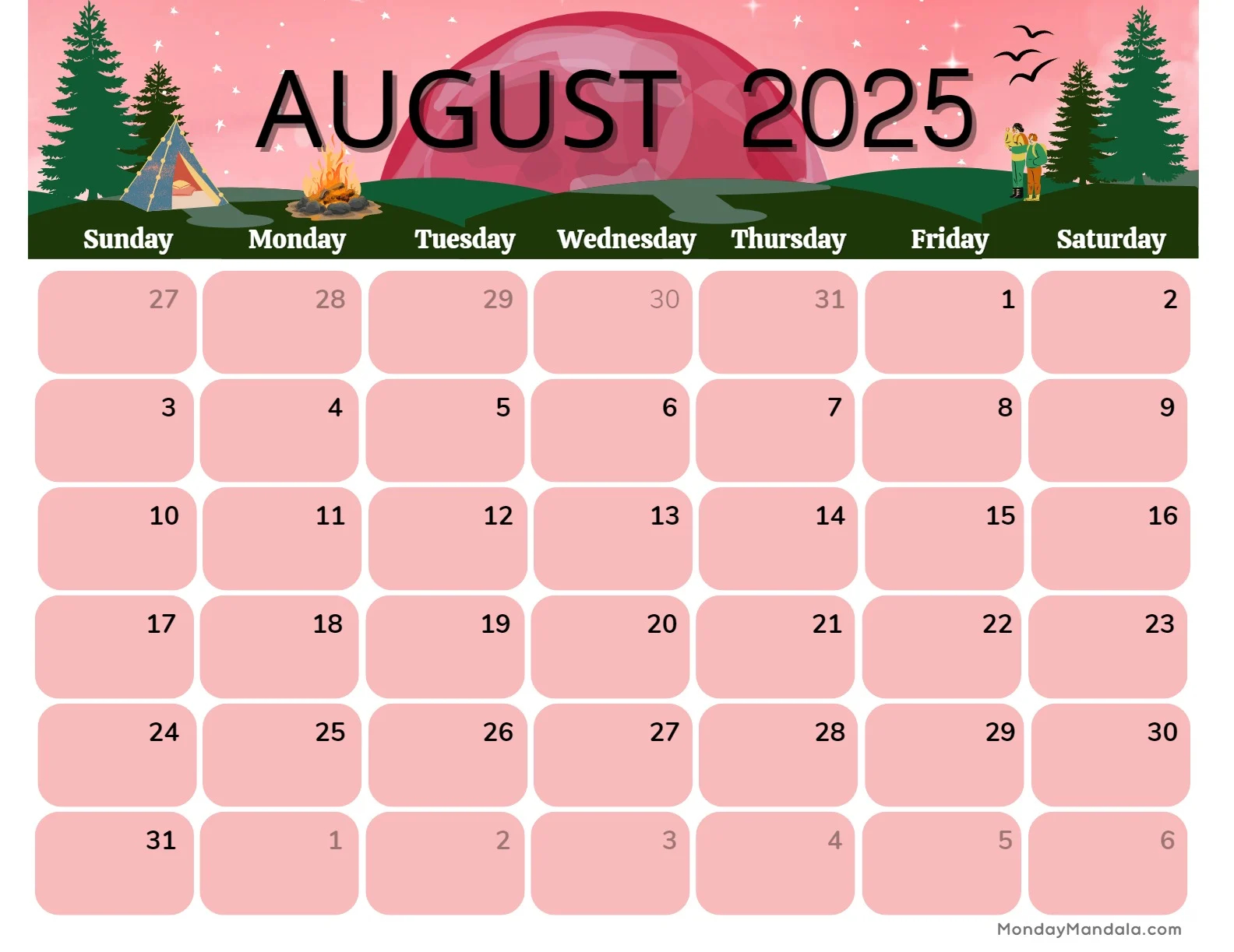 2025 26 Calendar Printable