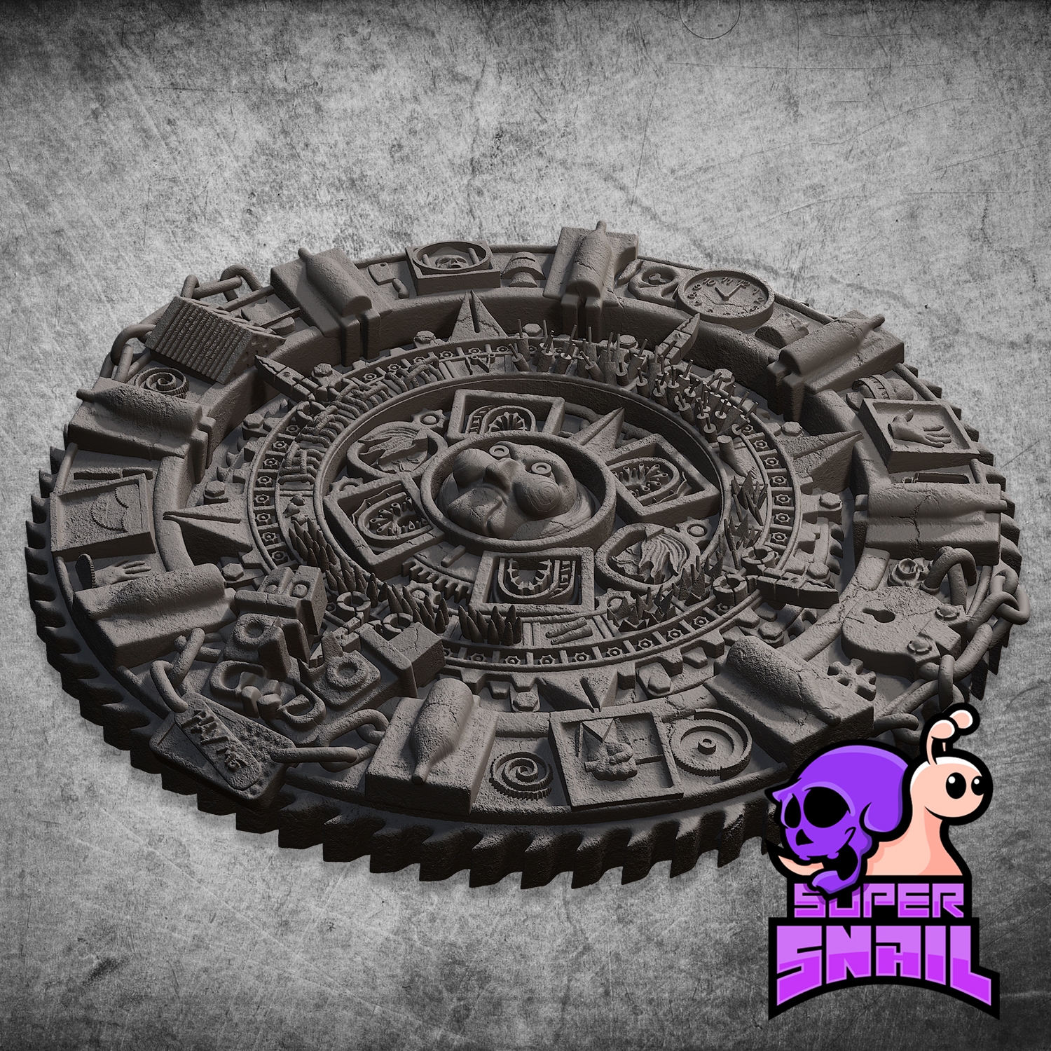  Saw X Mayan Aztec Calendar STL File For Cults
