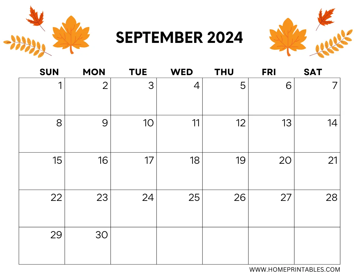 September 2024 Calendar Printables For Free Download 