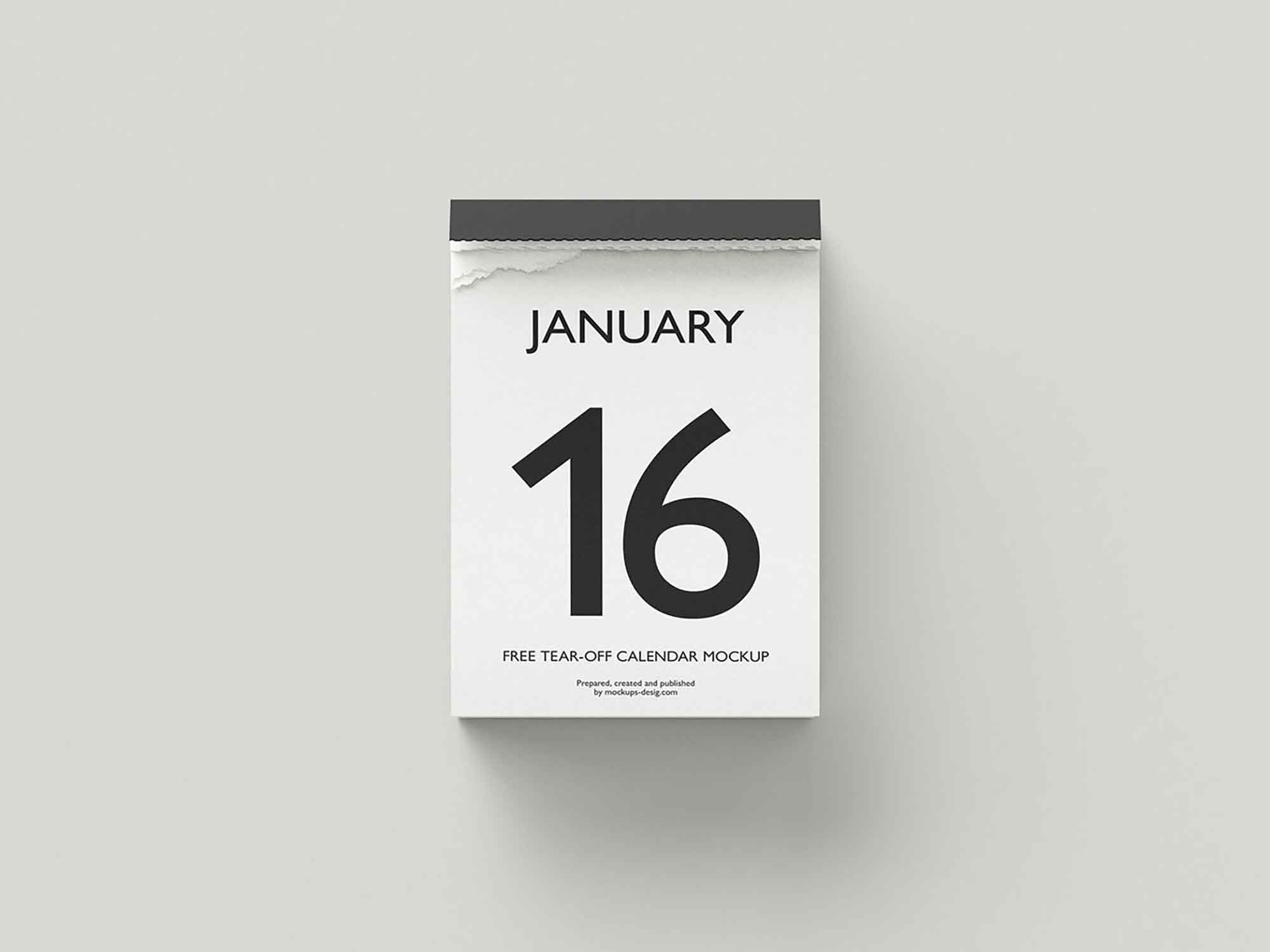Printable Tear Off Calendar