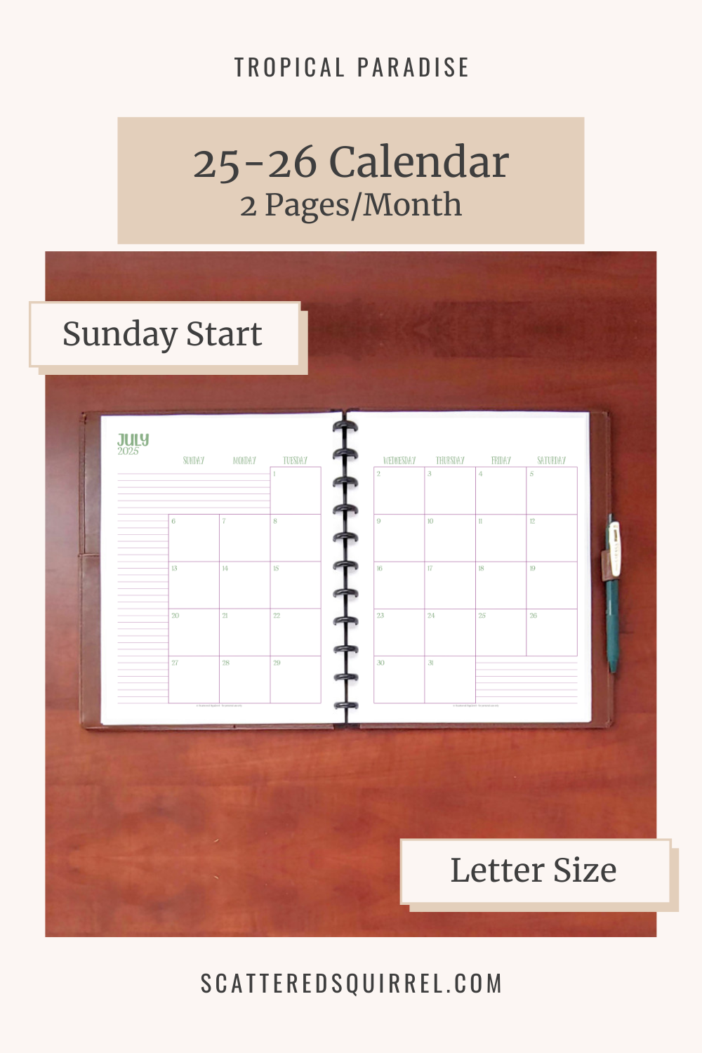 Printable 2025-2026 Academic Calendar