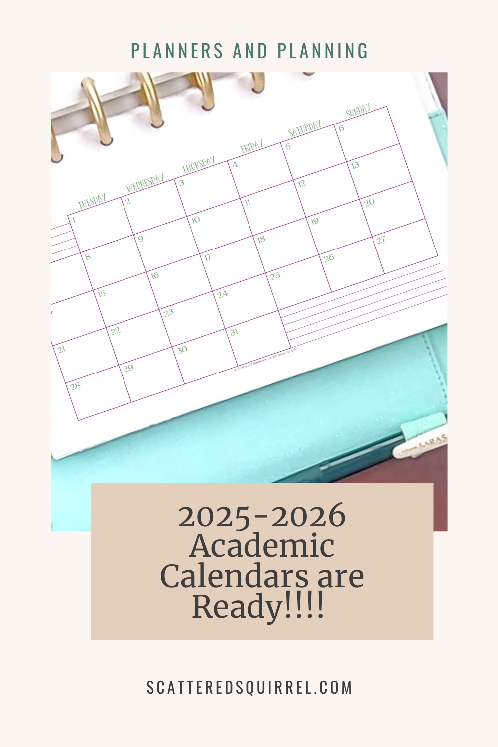 The 2025 2026 Academic Calendars Are Now Available Scattered Squirrel The 2025 2026 Academic Calendars Are Now Available Scattered Squirrel