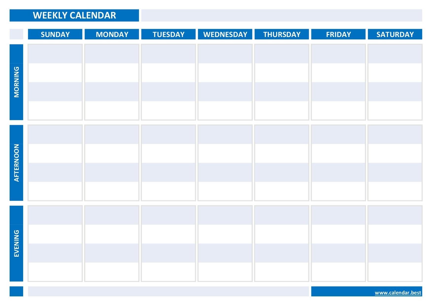 Printable Three Week Calendar