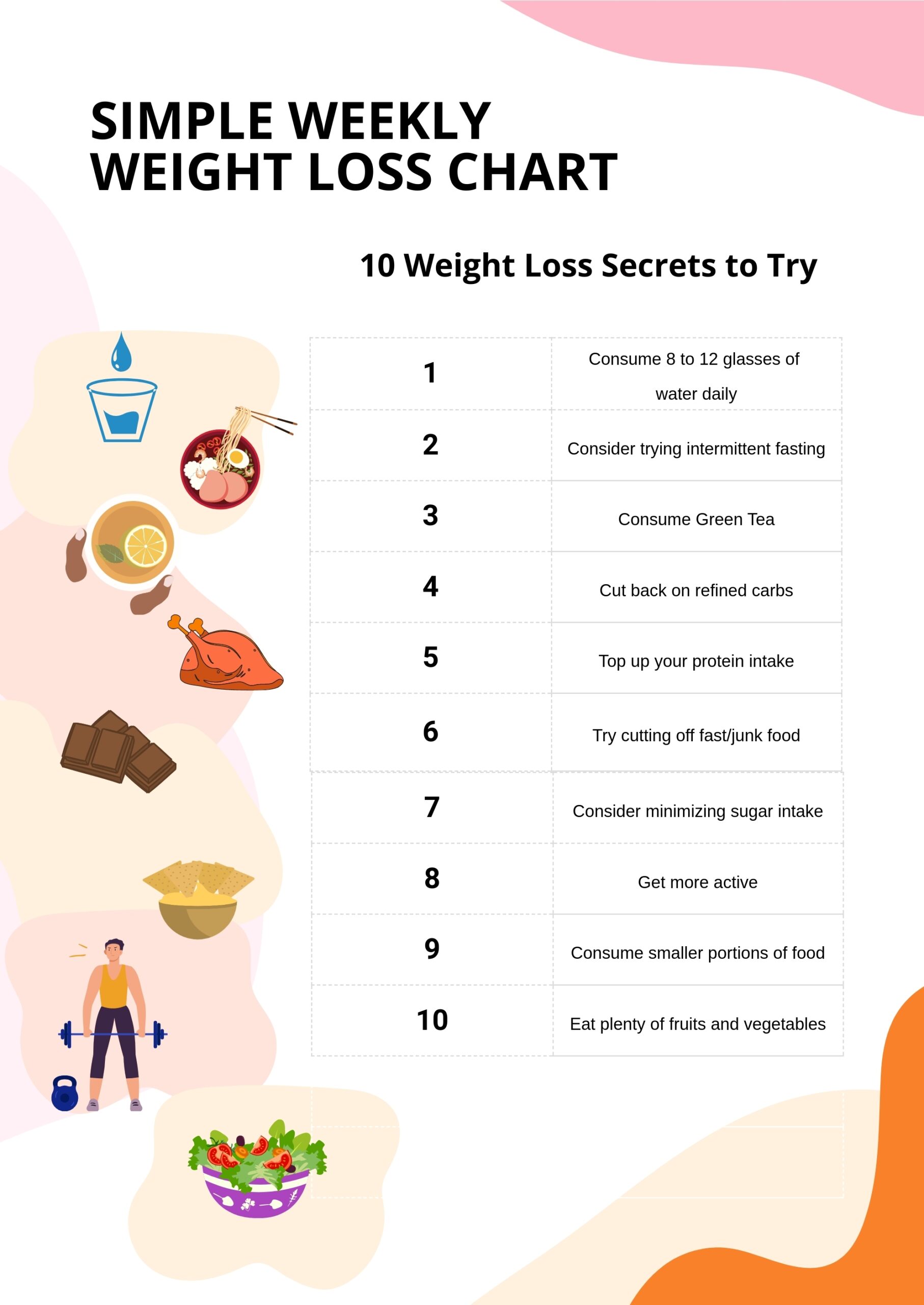 Free Printable Weight Loss Calendar